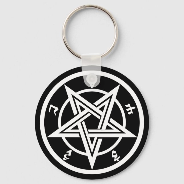 Klassisk pentagram-symbol nyckelring (Framsida)