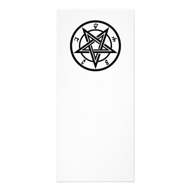 Klassisk pentagram-symbol reklamkort (Framsidan)