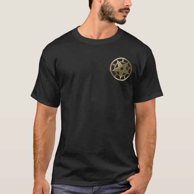 Klassisk pentagram-symbol t shirt (Framsida)