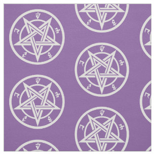Klassisk pentagram-symbol tyg