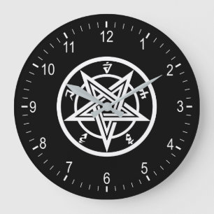 Klassisk pentagramsymbol stor klocka