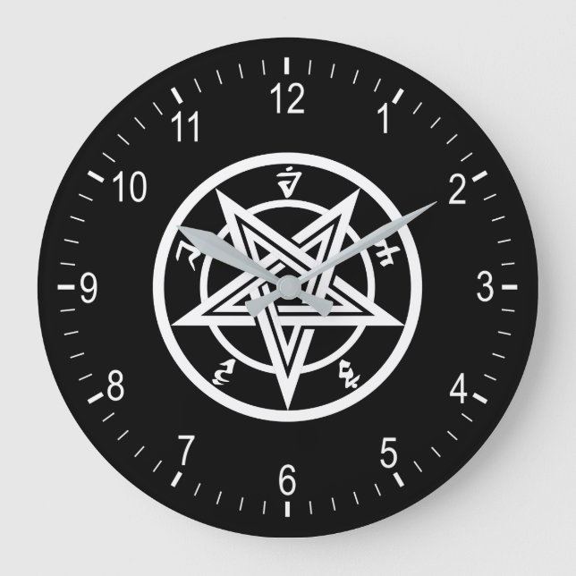 Klassisk pentagramsymbol stor klocka (Framsida)