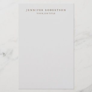 Klassisk Personlig anpassad minimalistisk Brevpapper