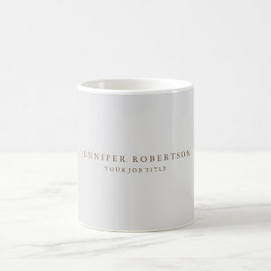 Klassisk Personlig anpassad minimalistisk Kaffemugg