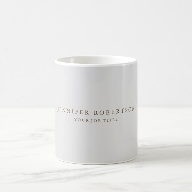 Klassisk Personlig anpassad minimalistisk Kaffemugg (Center)