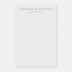 Klassisk Personlig anpassad minimalistisk Post-it Block