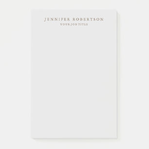 Klassisk Personlig anpassad minimalistisk Post-it Block