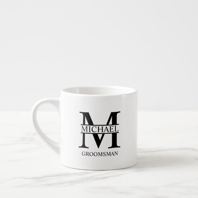 Klassisk Personlig Bröllopskaffe Mugg Espressomugg (Vänster)
