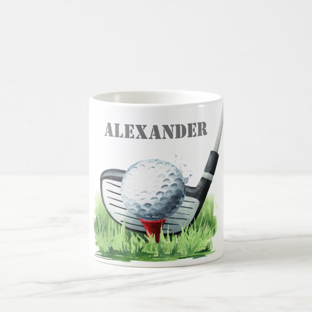 Klassisk Personlig Golf Kaffemugg (Center)