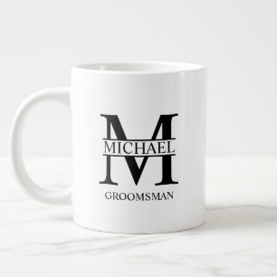 Klassisk Personlig Groomsman Coffee Mugg Jumbo Mugg