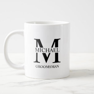 Klassisk Personlig Groomsman Coffee Mugg Jumbo Mugg