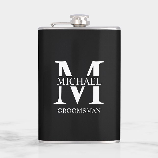 Klassisk Personlig Groomsman Namn Fickplunta (Skapare uppladdad)