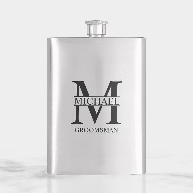 Klassisk Personlig Groomsman Namn Fickplunta (Skapare uppladdad)