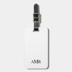 Klassisk Personlig Monogram Bagagebricka