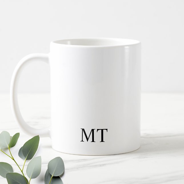Klassisk Personlig Monogram Kaffemugg (Skapare uppladdad)