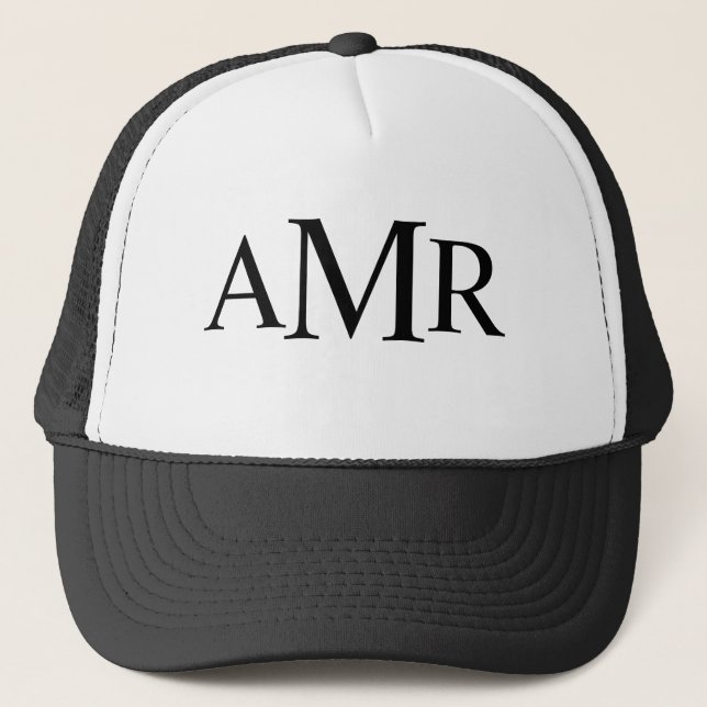 Klassisk Personlig Monogram Keps (Framsida)