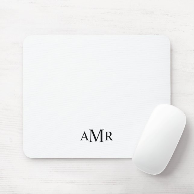Klassisk Personlig Monogram Musmatta (Med mus)