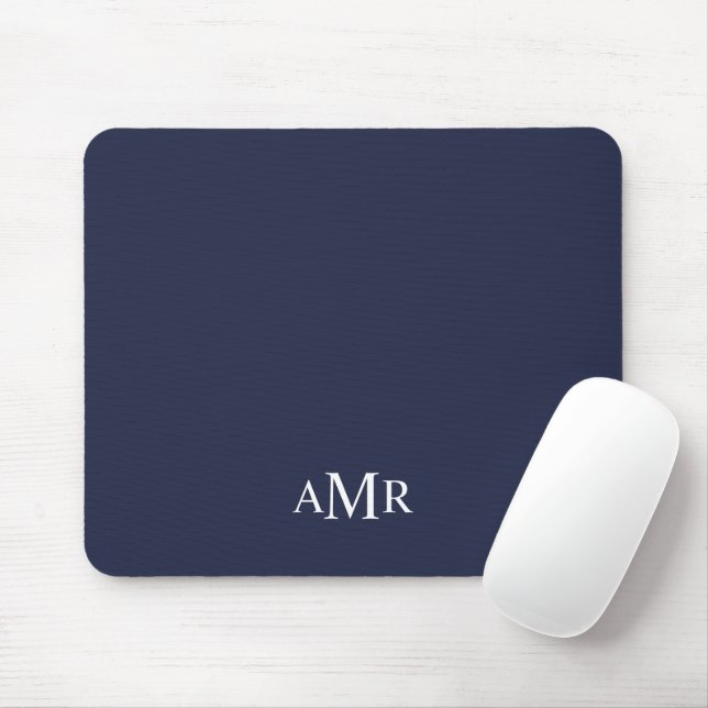 Klassisk Personlig Monogram Musmatta (Med mus)