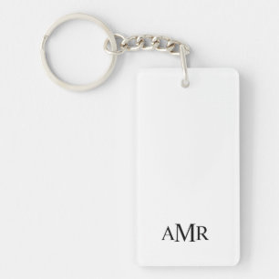Klassisk Personlig Monogram Nyckelring