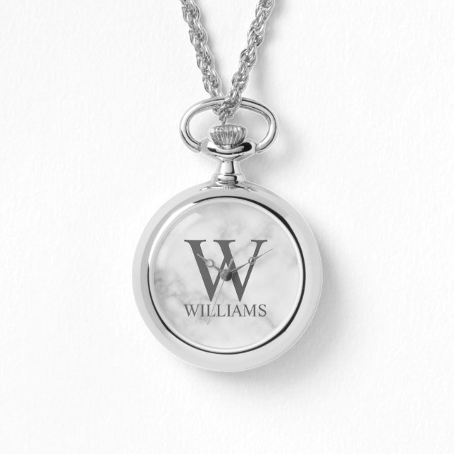 Klassisk Personlig Monogram och Namn Armbandsur (Framsida)