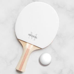 Klassisk Personlig Monogram och Namn Pingisracket