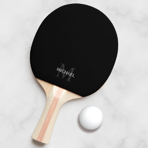 Klassisk Personlig Monogram och Namn Pingisracket