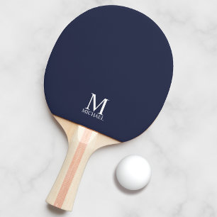 Klassisk Personlig Monogram och Namn Pingisracket