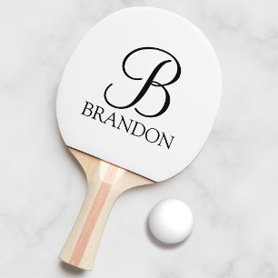 Klassisk Personlig, Monogram och Namn Pingisracket