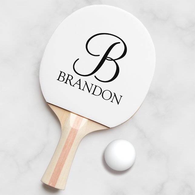 Klassisk Personlig, Monogram och Namn Pingisracket (Skapare uppladdad)