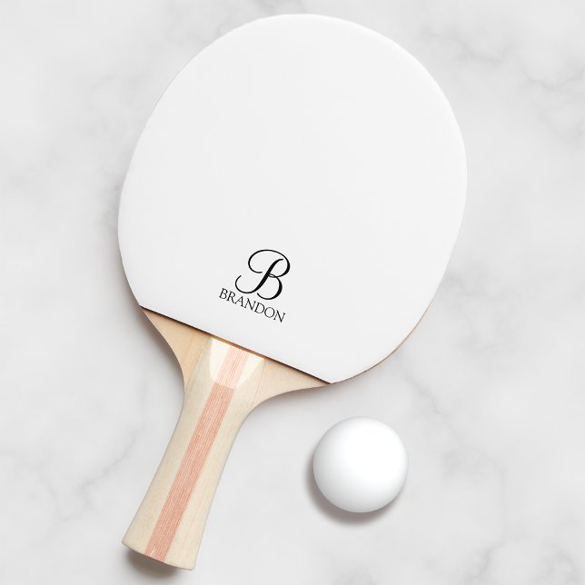 Klassisk Personlig, Monogram och Namn Pingisracket (Skapare uppladdad)
