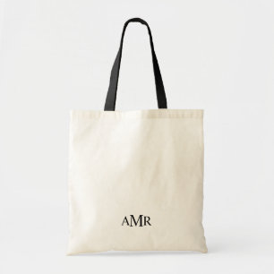 Klassisk Personlig Monogram Tygkasse