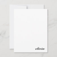 Klassisk Personlig Namn minimalistisk svart