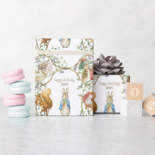 Klassisk Peter på Kanin Birthday Presentpapper (Baby Shower)