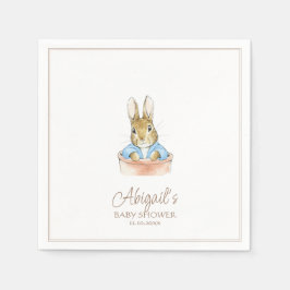 Klassisk Peter the Rabbit Baby Shower Pappersservett
