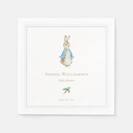 Klassisk Peter the Rabbit Baby Shower Pappersservett