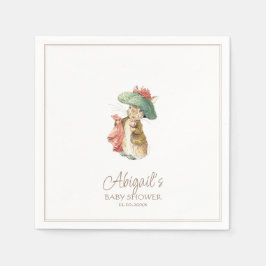 Klassisk Peter the Rabbit Baby Shower Pappersservett