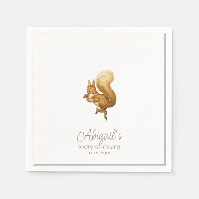 Klassisk Peter the Rabbit Baby Shower Pappersservett (Framsidan)