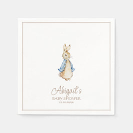 Klassisk Peter the Rabbit Baby Shower Pappersservett