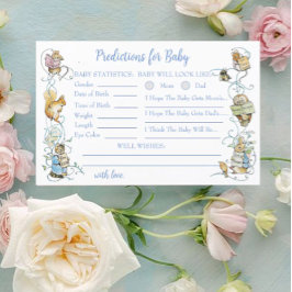Klassisk Peter the Rabbit Baby Shower Predictions