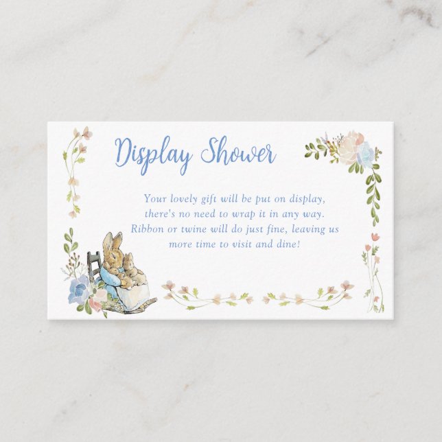 Klassisk Peter Visning Shower för kanin-Twillingar Tilläggskort (Framsida)