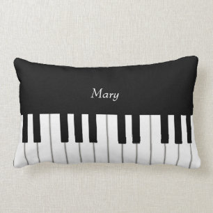 Klassisk Piano Tangentbord Personlig Music Lumbarkudde