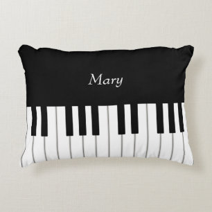 Klassisk Piano Tangentbord Personlig Music Prydnadskudde