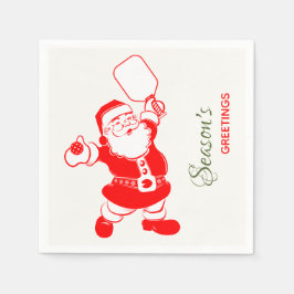 Klassisk Pickleball Santa White-jul Pappersservett