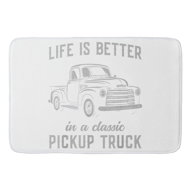 Klassisk Pickup Lastbil Guy Vintage Badrumsmatta (Framsidan)