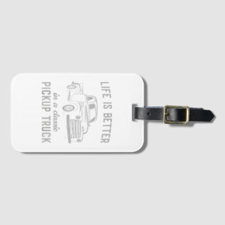 Klassisk Pickup Lastbil Guy Vintage Bagagebricka