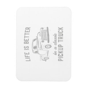 Klassisk Pickup Lastbil Guy Vintage Magnet