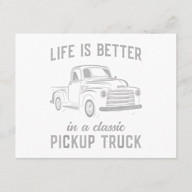 Klassisk Pickup Lastbil Guy Vintage Tilläggskort (Framsida)