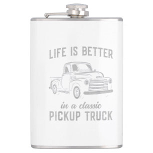 Klassisk Pickup Lastbil Kille Vintage Fickplunta