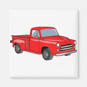 Klassisk Pickupare Lastbil Magnet