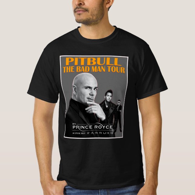 Klassisk pitbull-konsert t shirt (Framsida)